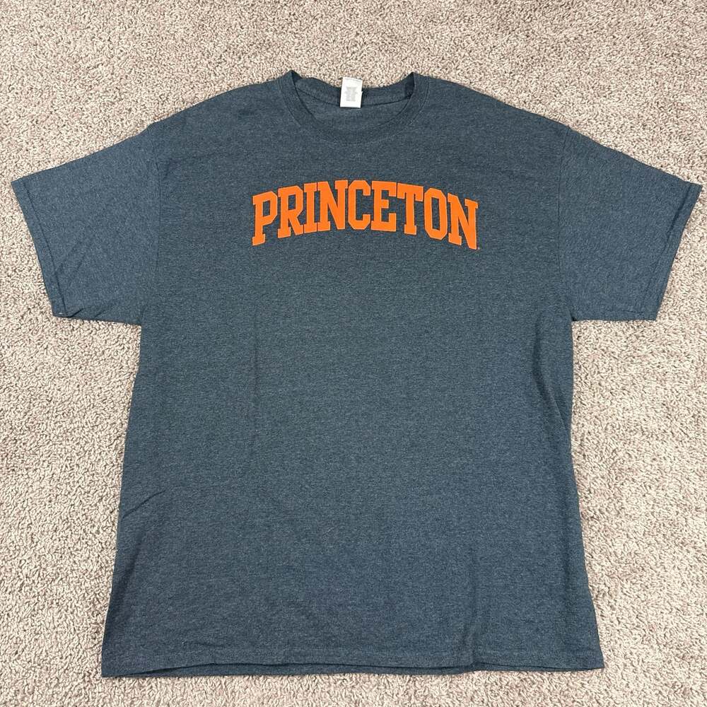 Princeton University T Shirt Mens XL Gray Orange Ivy League College Graphic